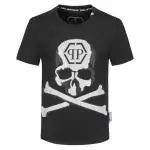 philipp plein t-shirt homme 2019 warning skull black